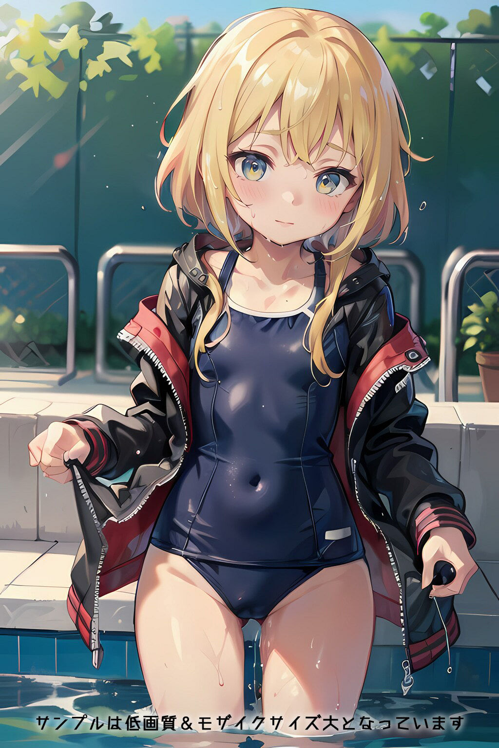 半裸繚乱 濡れ透け学生服編 サンプル6ページ目