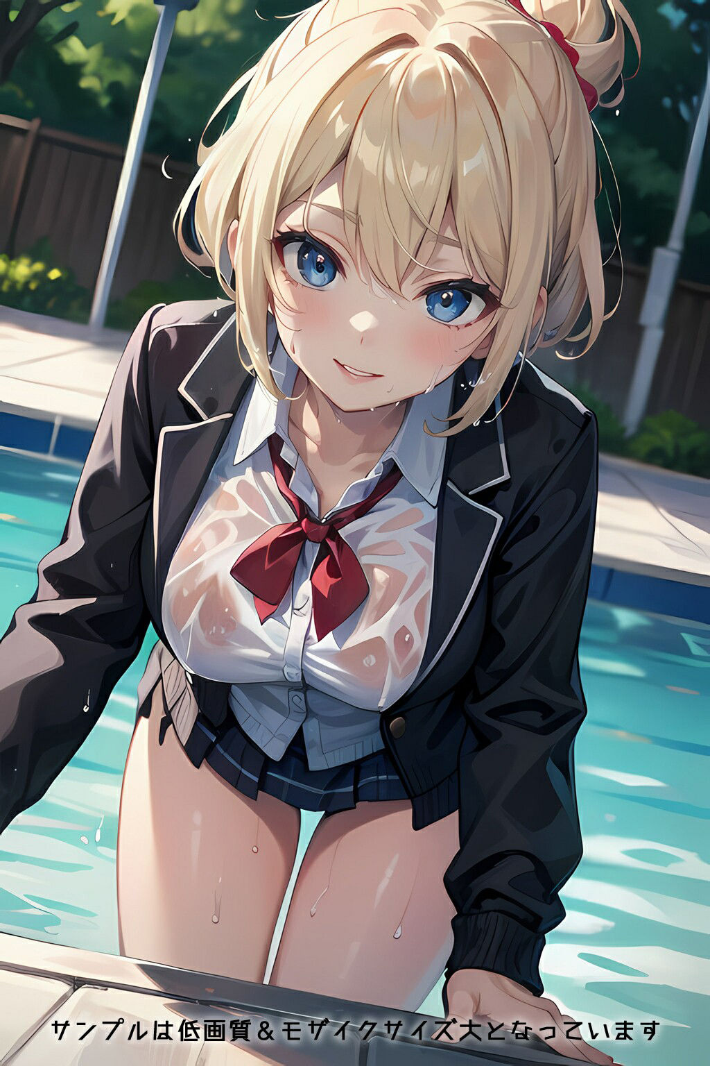 半裸繚乱 濡れ透け学生服編 サンプル8ページ目