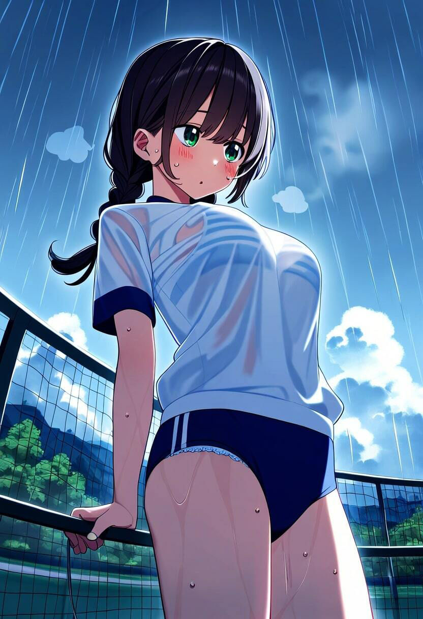 三つ編みの実妹が体操服でブラチラしてるのが生意気なので盗撮した話 サンプル6ページ目