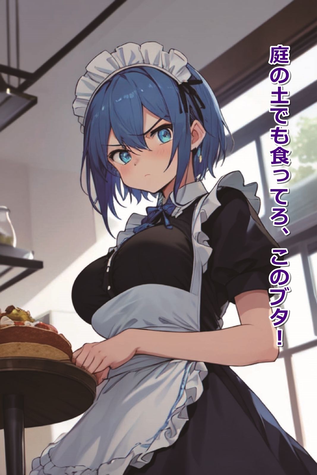 【即オチ2コマ】せっかくメイドを雇ったのに愛想が悪すぎるんだが・・・ サンプル1ページ目