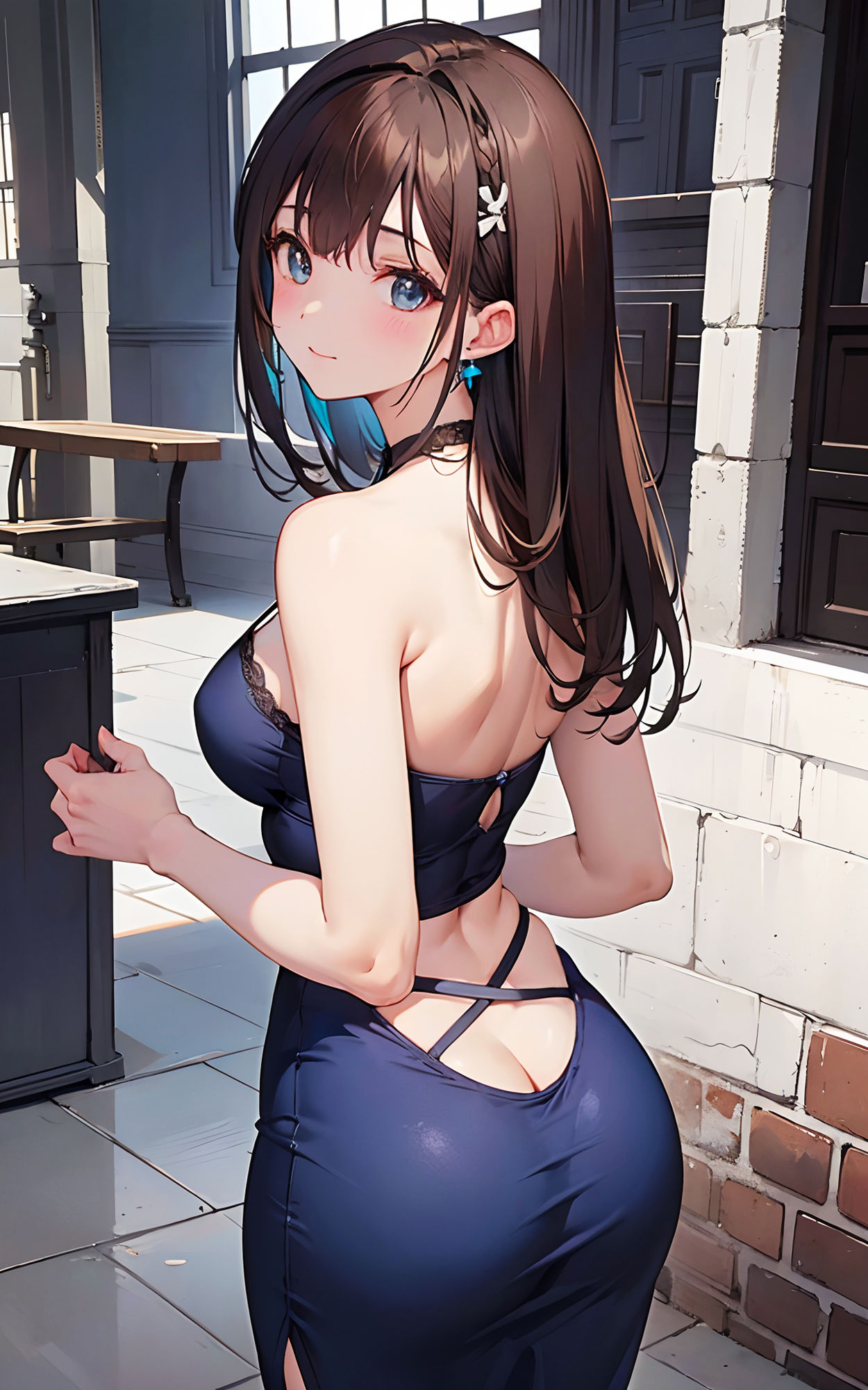 【AIイラスト集】清楚女性と魔王の娘 天使外伝 サンプル4ページ目