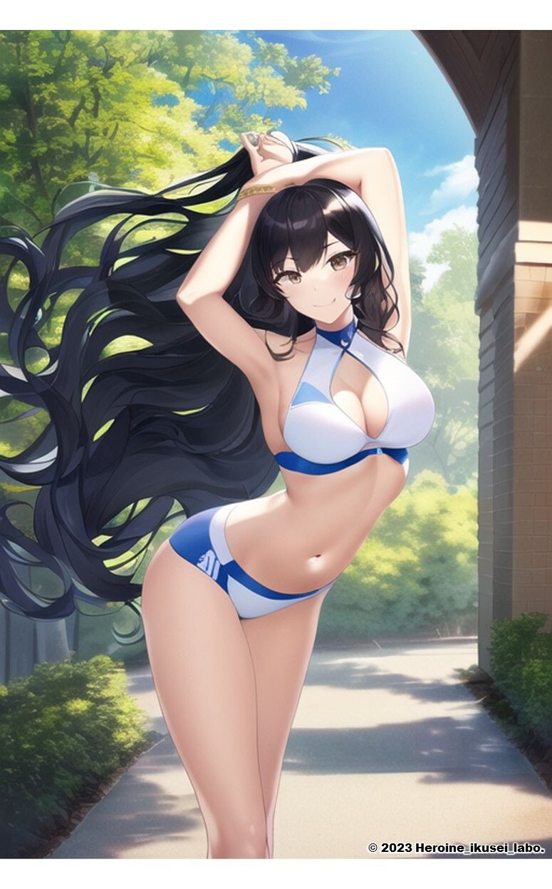 1つの呪文で生み出された100人のAI妄想美少女-21【さわやかえっちなスポーツビキニ女子編】 サンプル5ページ目