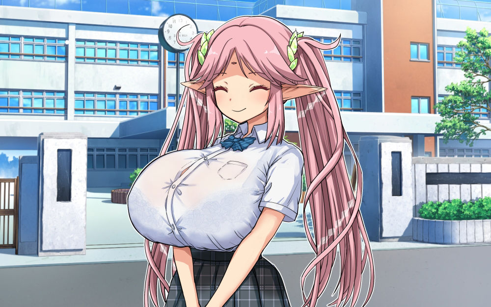 留学生は超乳エルフ サンプル1ページ目
