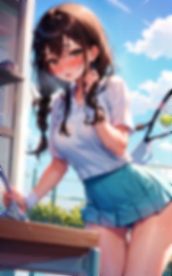 そんなに近くで見ないでください！テニス少女編 サンプル1ページ目