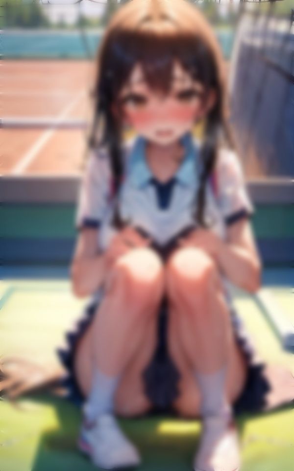 そんなに近くで見ないでください！テニス少女編 サンプル2ページ目