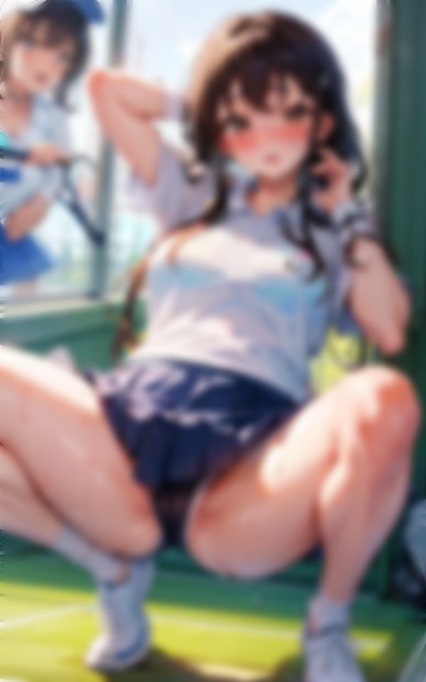 そんなに近くで見ないでください！テニス少女編 サンプル3ページ目