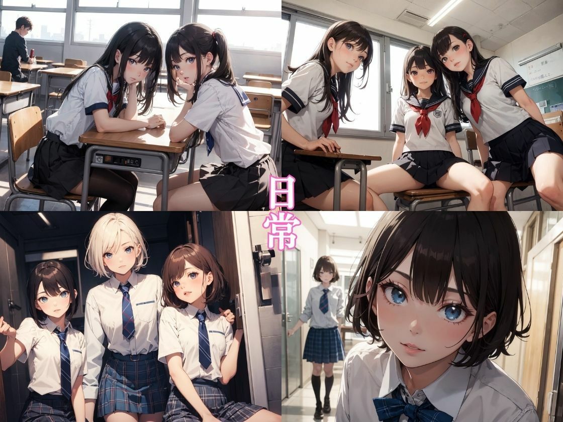 所構わずハメ放題学園 〜 初々しい制服女子を校内で辱める話 サンプル1ページ目