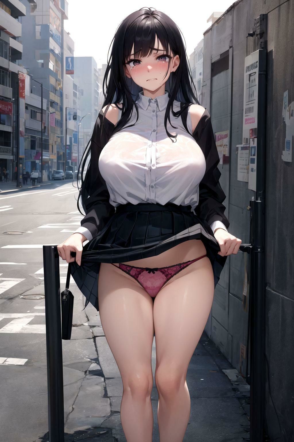 嫌がりながらも自らパンツをみせてくれる サンプル9ページ目