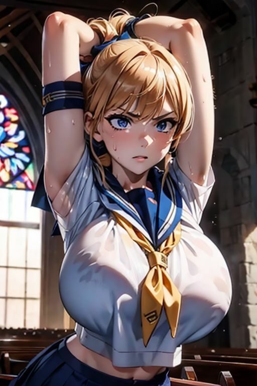 爆乳AIセーラー学園1 サンプル2ページ目