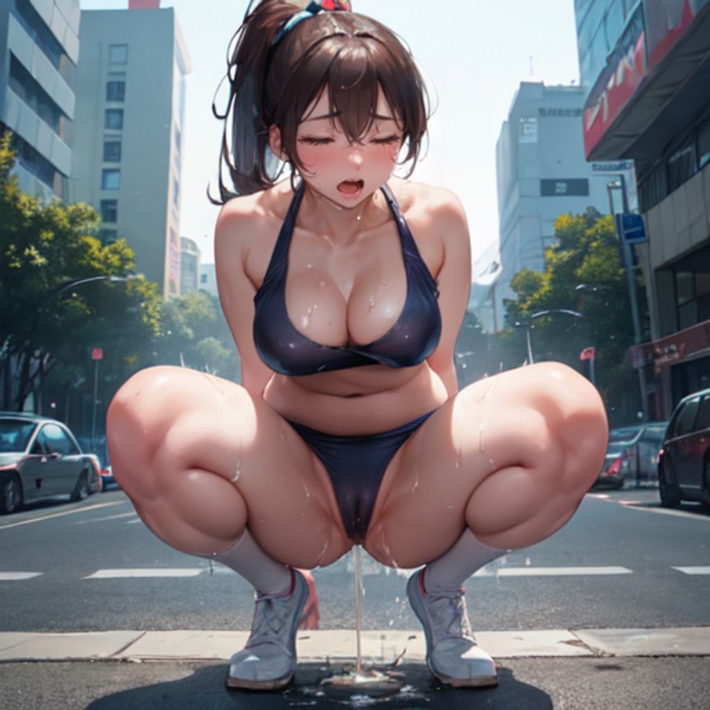 公共の場で大洪水を引き起こしてしまう女の子4 サンプル7ページ目