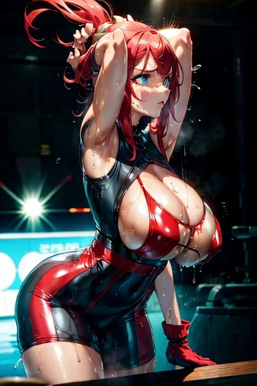 爆乳AI汗だくおっぱい1 サンプル8ページ目