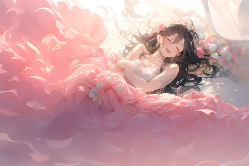 【ドレス美少女19】蕩けるベッドルームの悦び サンプル4ページ目