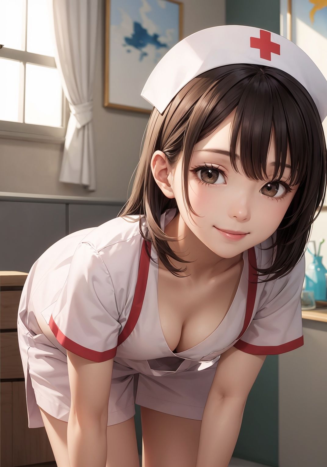 【美少女看護師AIイラスト集】AI NURSE MODE【PNG276枚/PDF付】 サンプル2ページ目