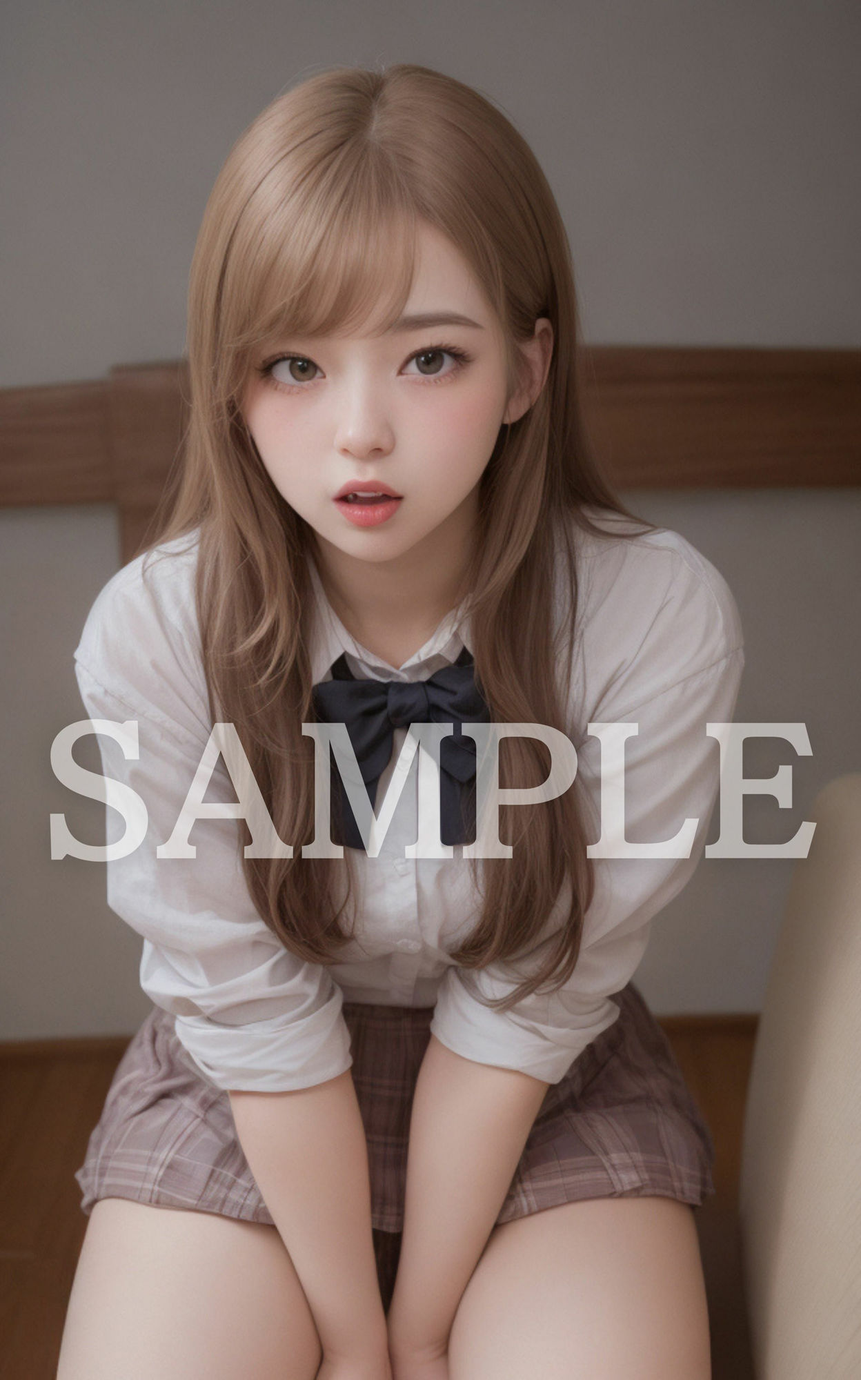 「中に出してもいいよ？」巨乳JK・変態ご奉仕援交SEX AI写真集 サンプル8ページ目