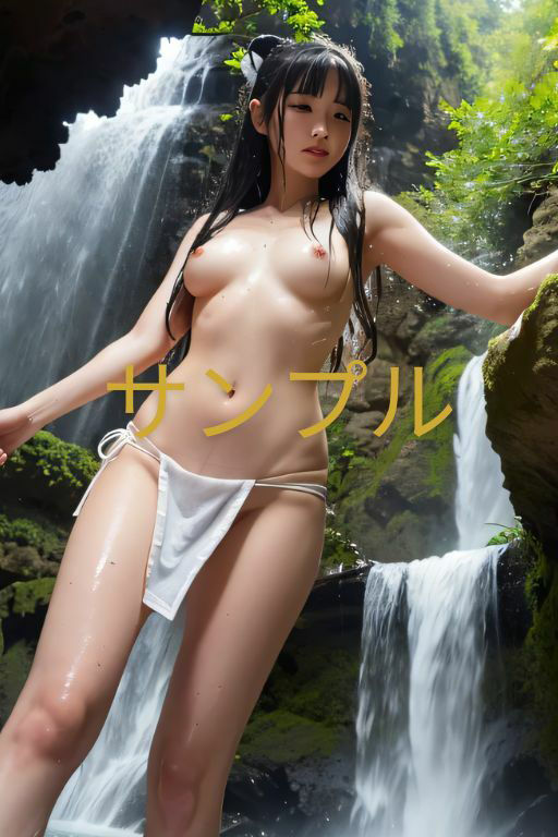 巫女の滝行 サンプル4ページ目