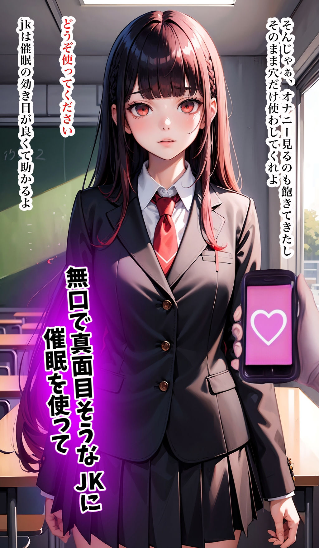 催●アプリでおじさんに種付けされた巨乳JKたち サンプル1ページ目