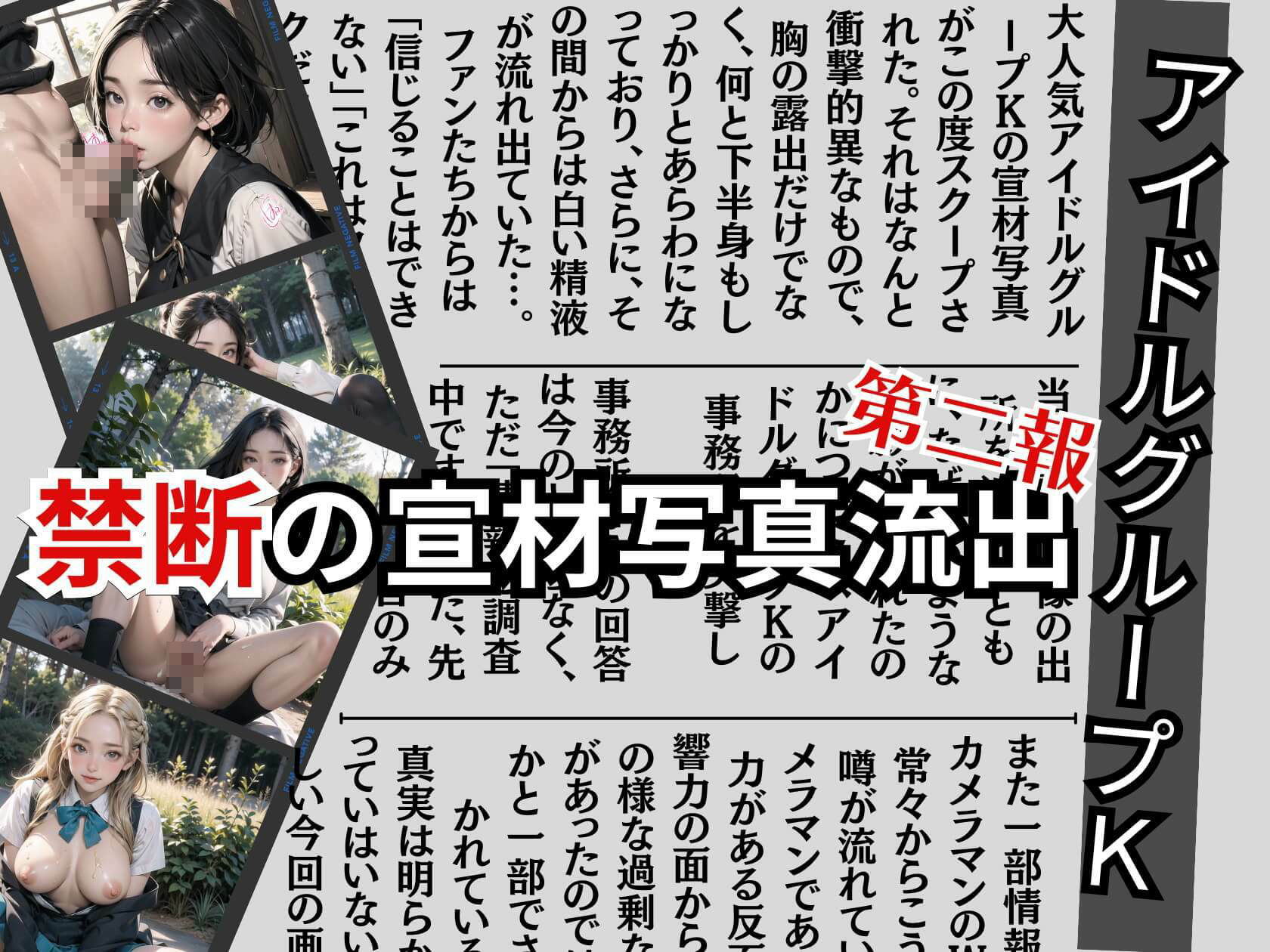 アイドルJK禁断写真の流出第二報【豪華200人の衝撃事実が発覚！】 サンプル1ページ目