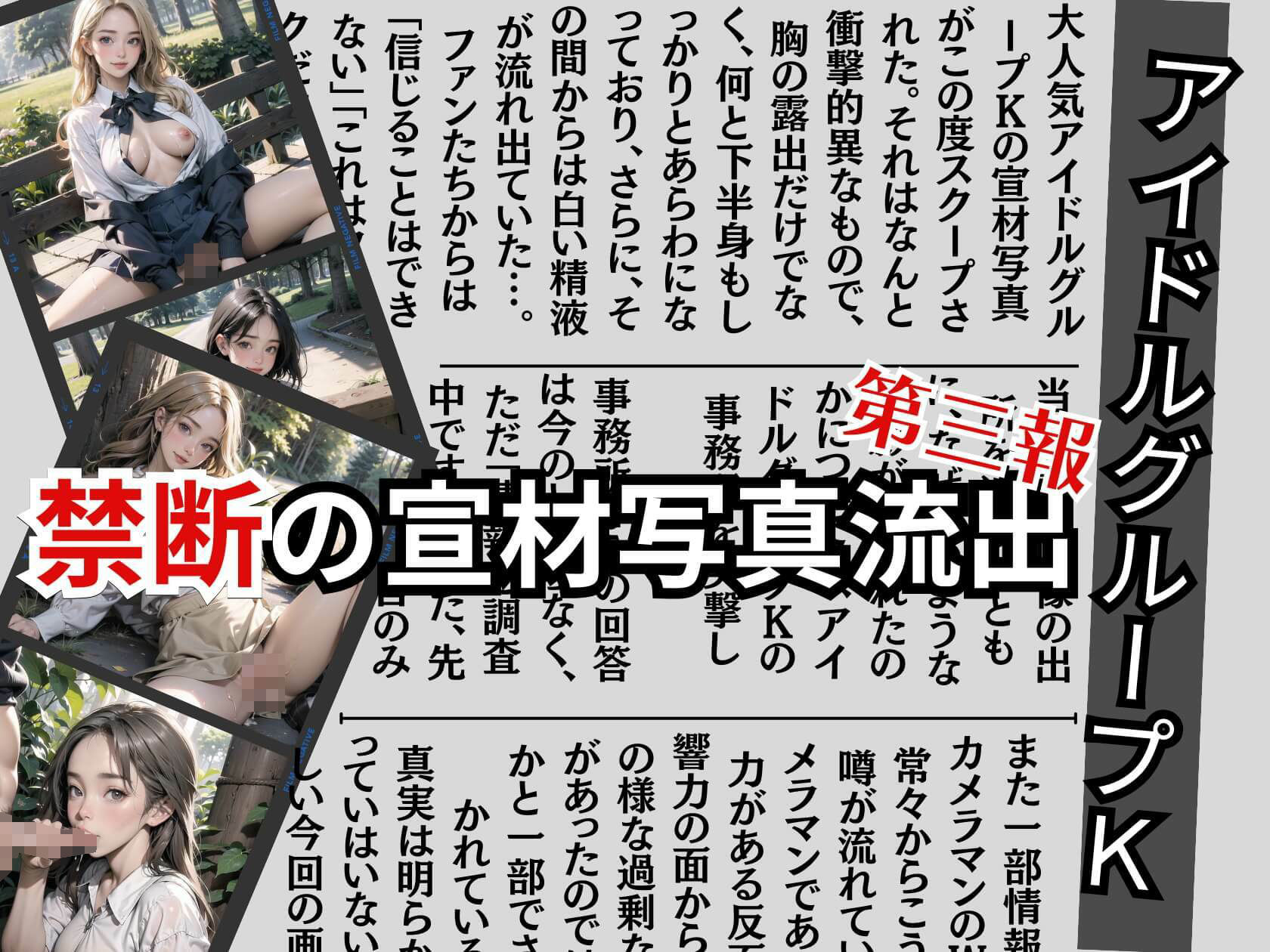 アイドルJK禁断写真の流出第三報【豪華200人の衝撃事実が発覚！】 サンプル1ページ目