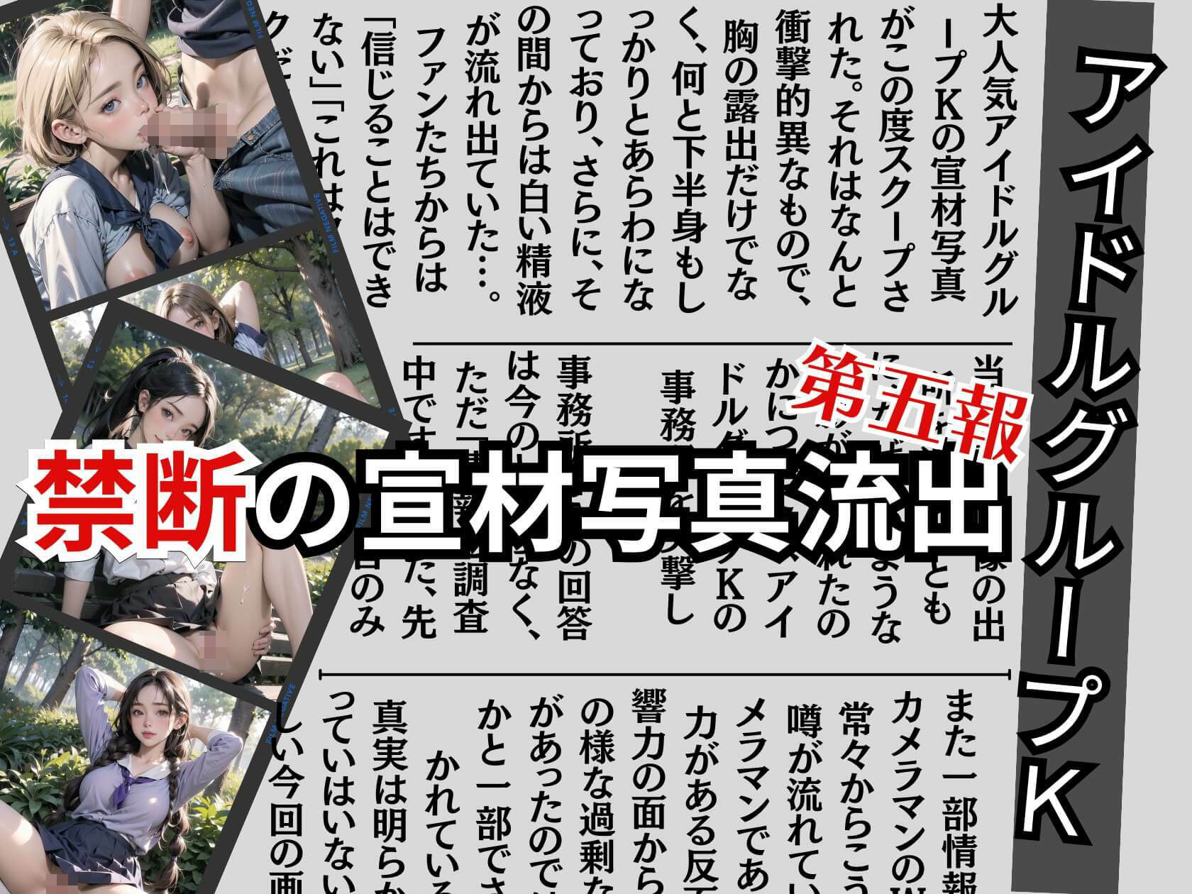 アイドルJK禁断写真の流出第五報【豪華200人の衝撃事実が発覚！】 サンプル1ページ目