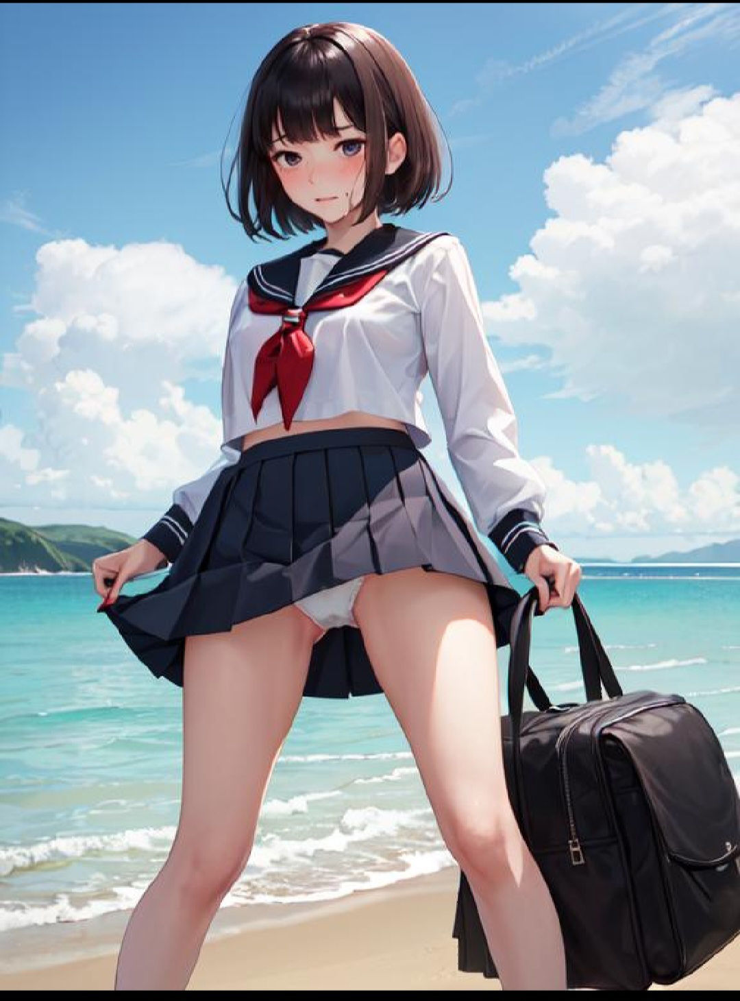 AI美少女 あるJKの羞恥な日常 サンプル1ページ目