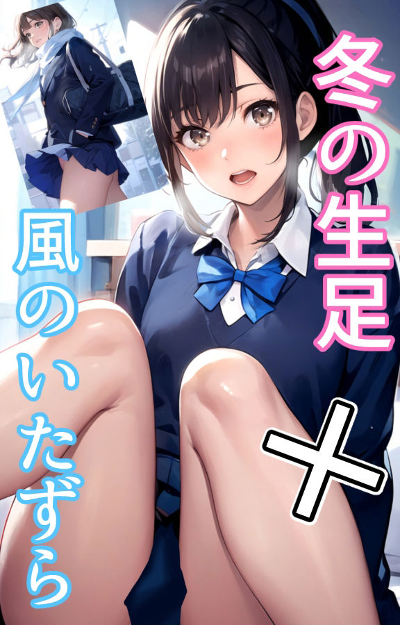 冬の生足＋風のいたずら サンプル1ページ目