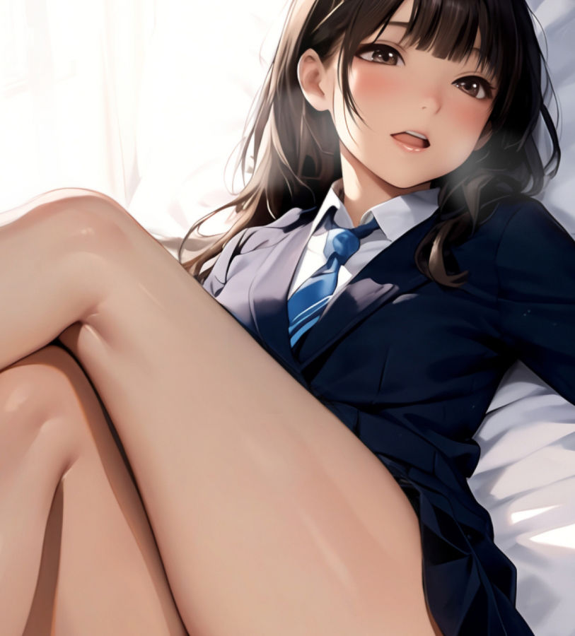 冬の生足＋風のいたずら サンプル2ページ目