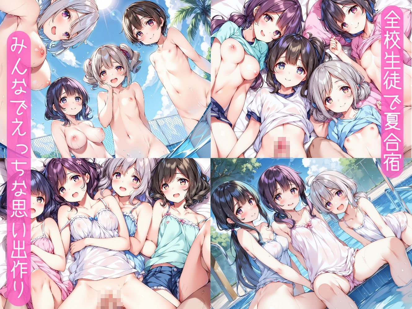 ○たいけ少女たちとえっちな夏合宿 サンプル1ページ目