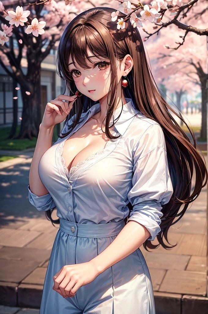 桜のコンチェルト 美女と桜の優雅なひととき AIイラストセレクション サンプル2ページ目