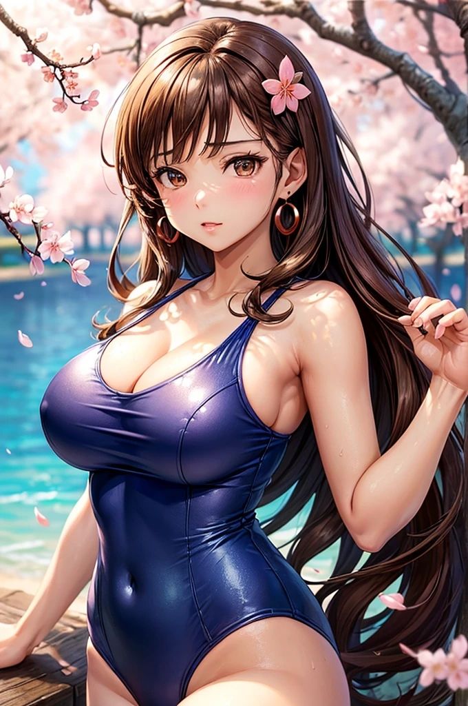 桜のコンチェルト 美女と桜の優雅なひととき AIイラストセレクション サンプル3ページ目