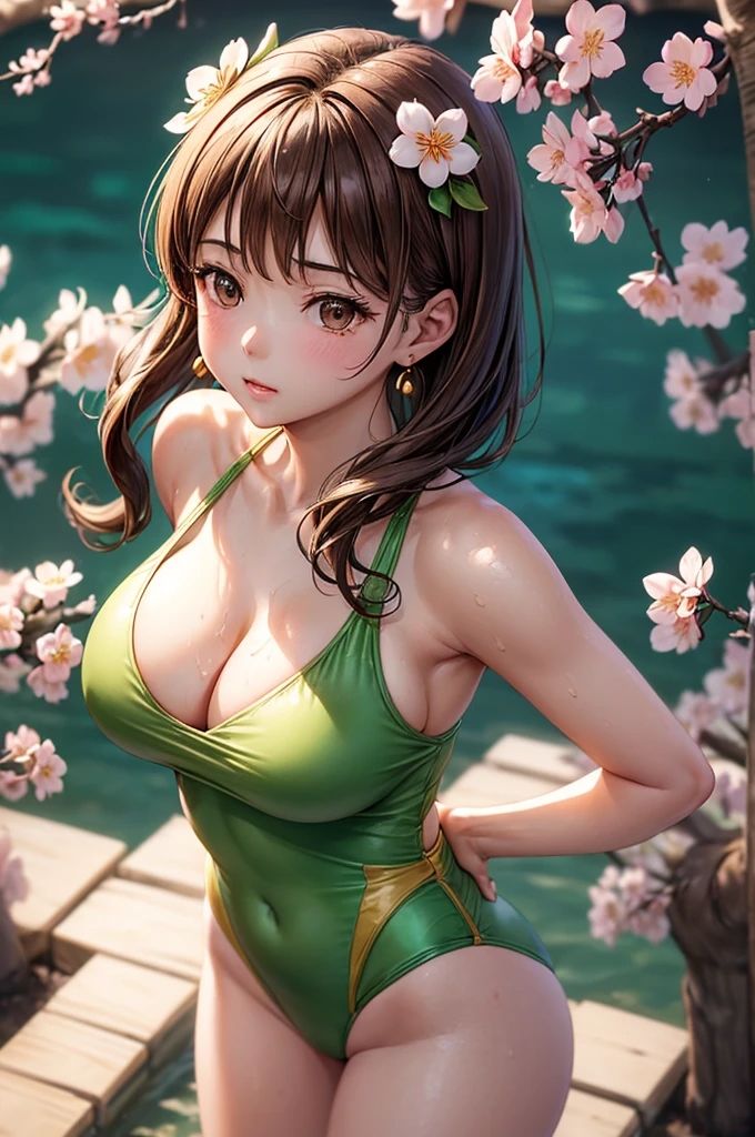 桜のコンチェルト 美女と桜の優雅なひととき AIイラストセレクション サンプル4ページ目