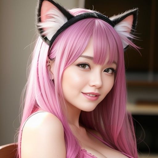 猫耳カチューシャの美女達（セリフなし AI画像集） サンプル6ページ目