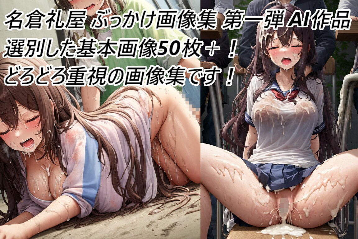 名倉礼屋 ニッチなどろどろ画像集 Vol.1 どろどろぶっかけ サンプル1ページ目