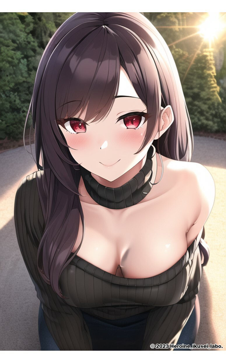 1つの呪文で生み出された100人のAI妄想美少女-25【裏:童貞を殺すニットセーター女子編4】 サンプル9ページ目