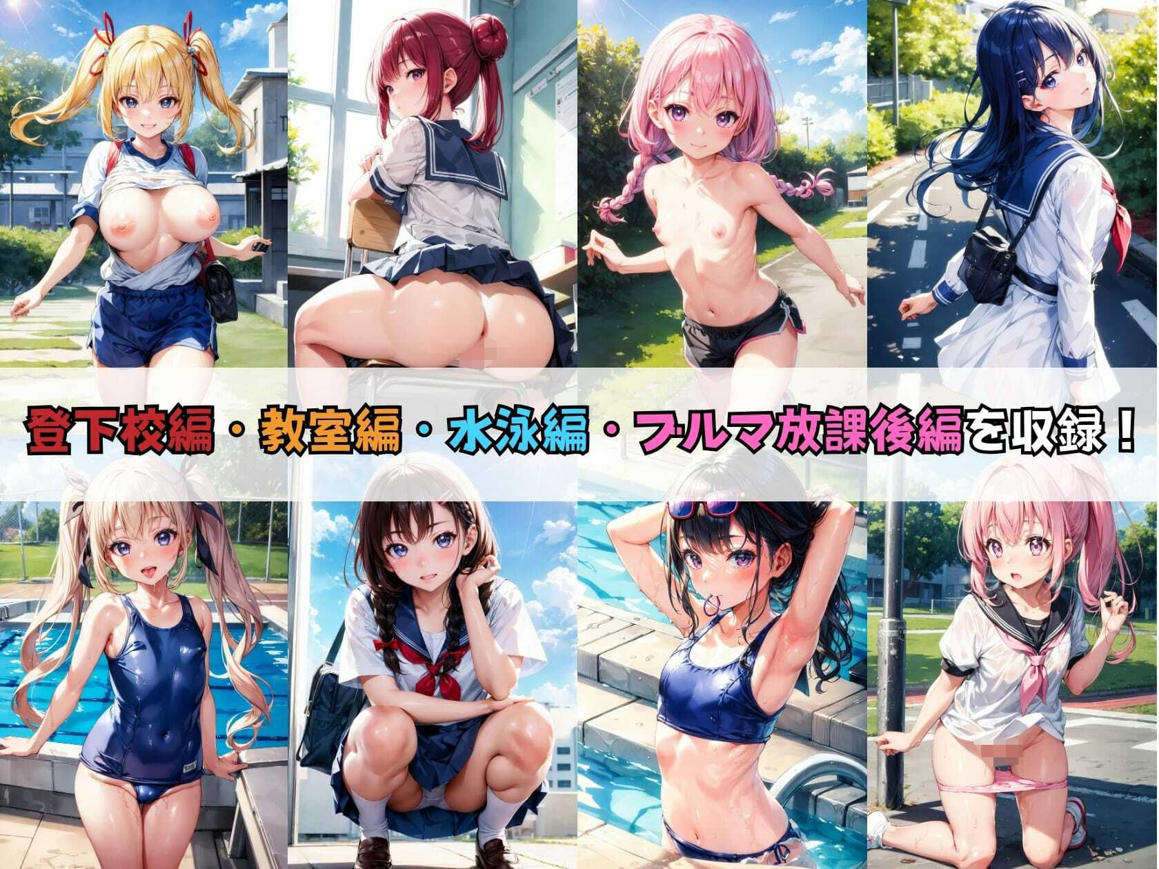 女子学園に転校してきた僕それは恋の始まりだった！？【エッチなセリフ付き】 サンプル3ページ目