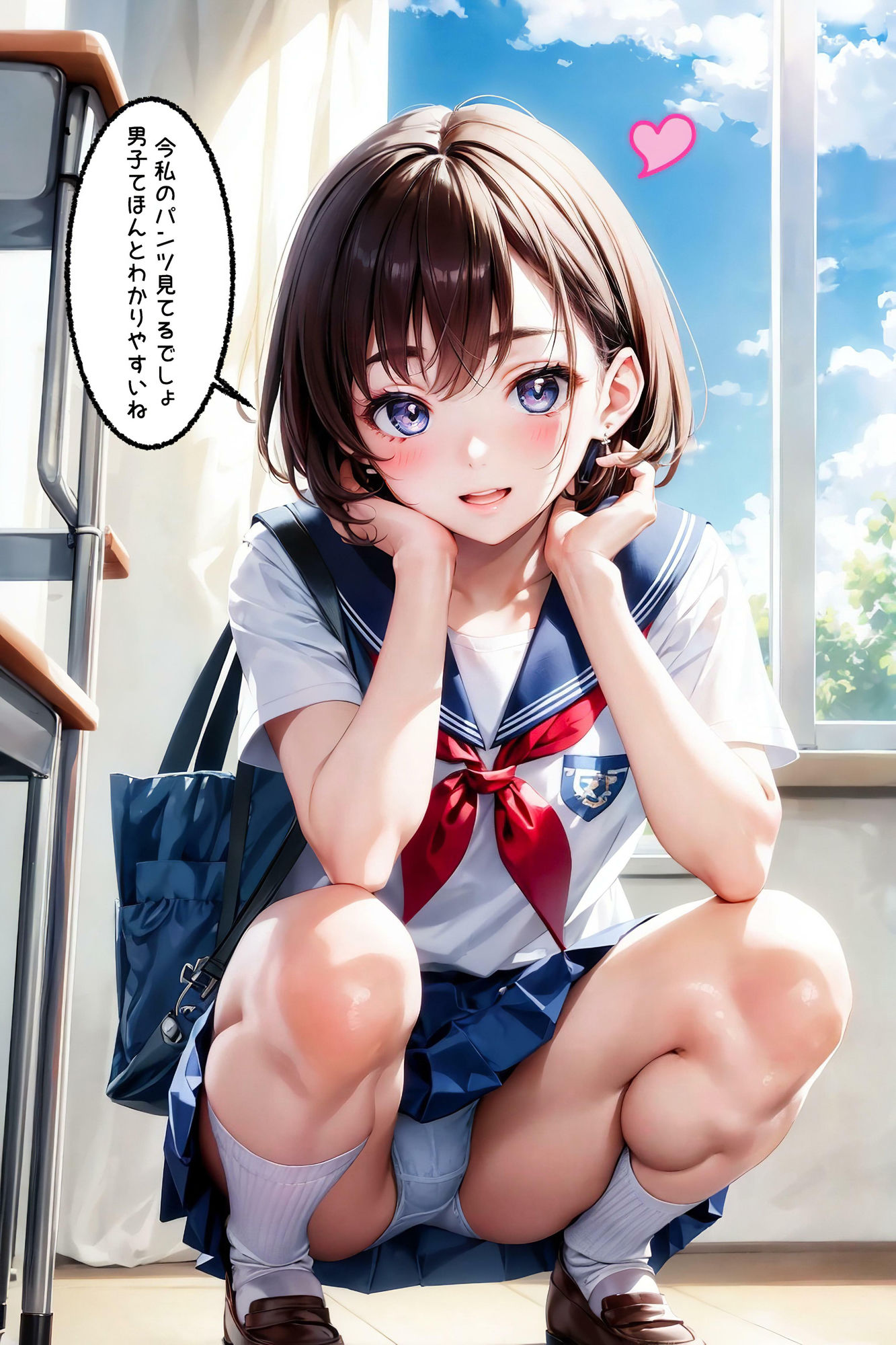 女子学園に転校してきた僕それは恋の始まりだった！？【エッチなセリフ付き】 サンプル10ページ目