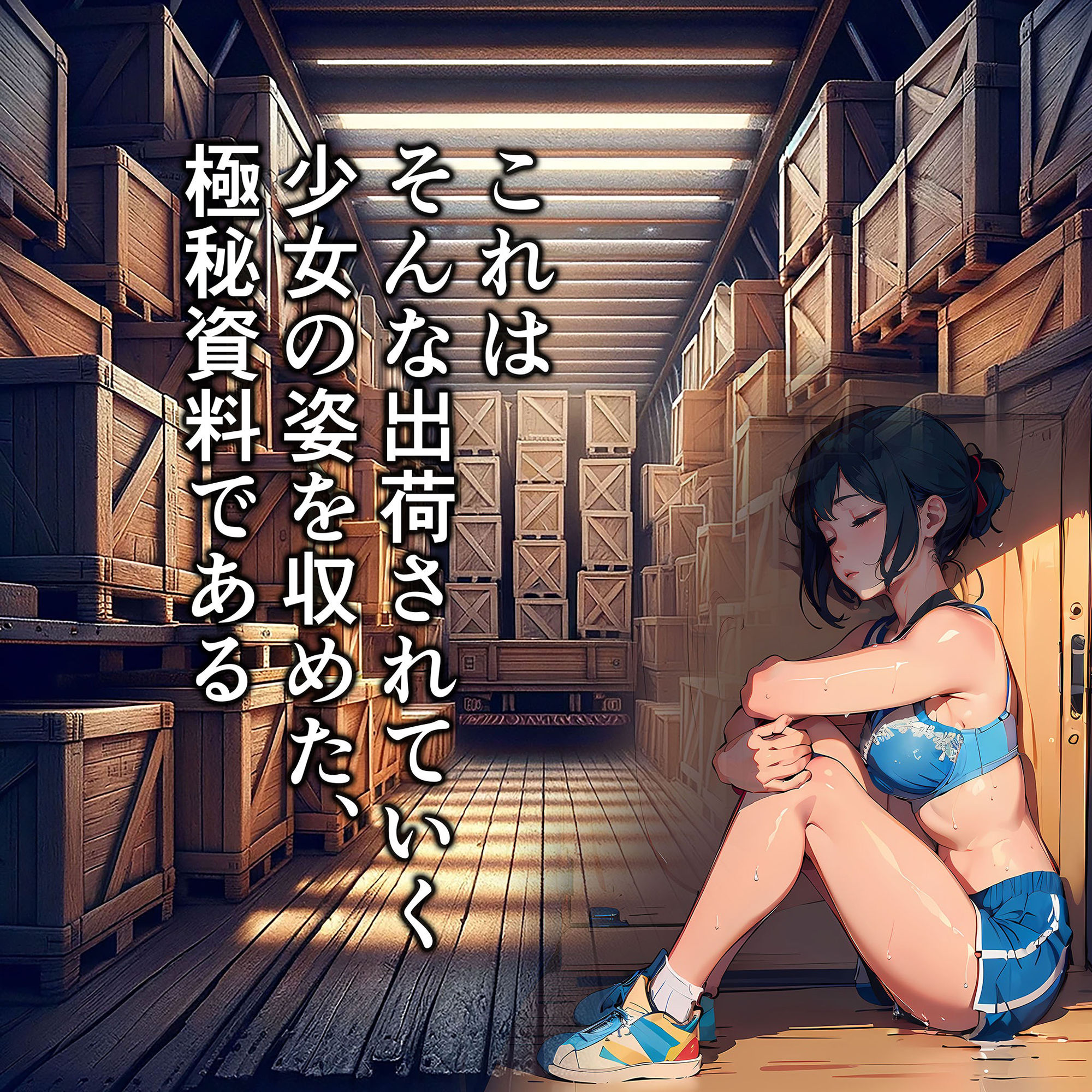 出荷される女の子 〜拘束×箱詰め〜 サンプル7ページ目