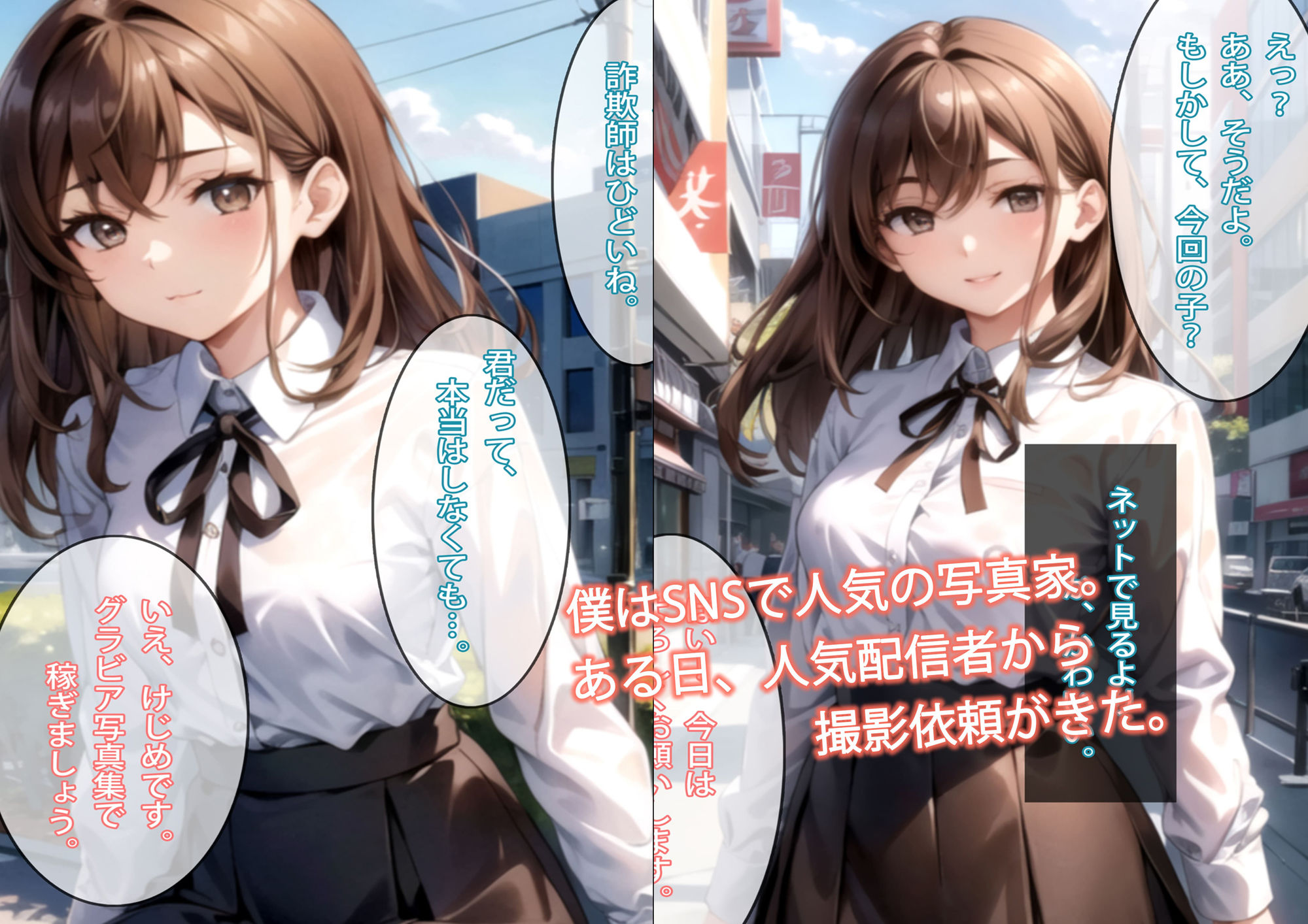 有名配信者 撮影会エロCG集【AI生成】 サンプル1ページ目