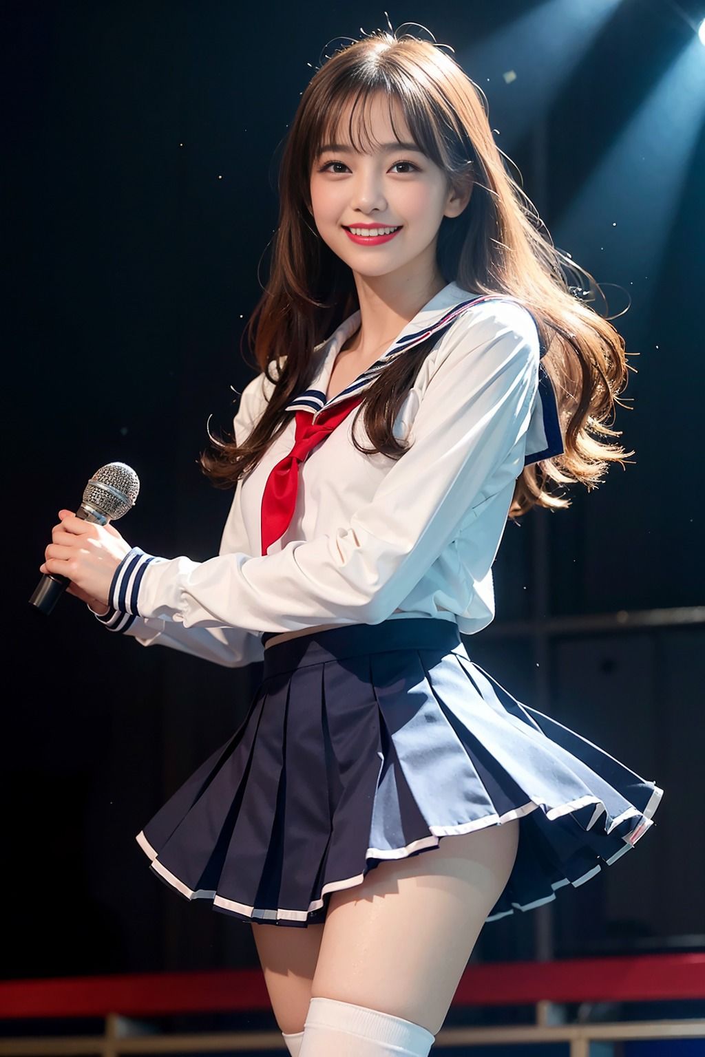 女子校生アイドルが、ファンとステージ上で公開sex！ サンプル1ページ目