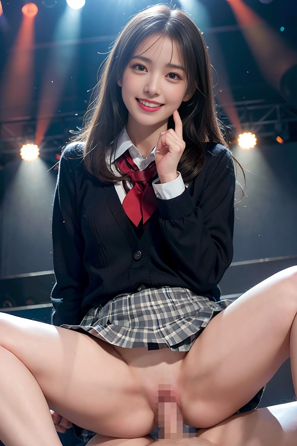 女子校生アイドルが、ファンとステージ上で公開sex！ サンプル2ページ目