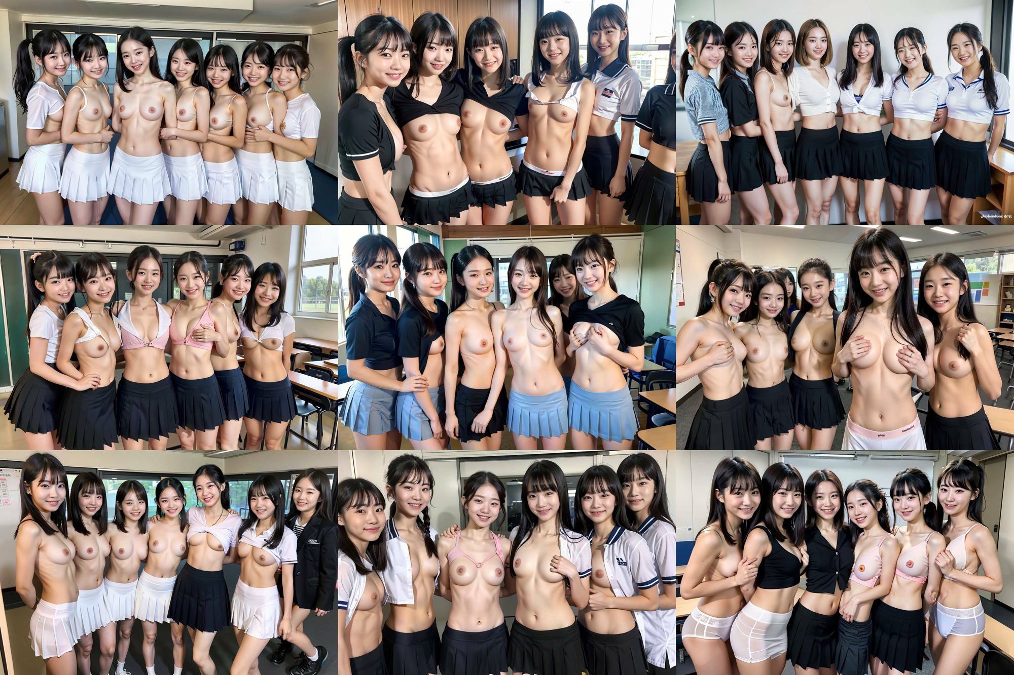 S級 制服美少女たち！！ 複数集合画像！ 265p！ サンプル3ページ目