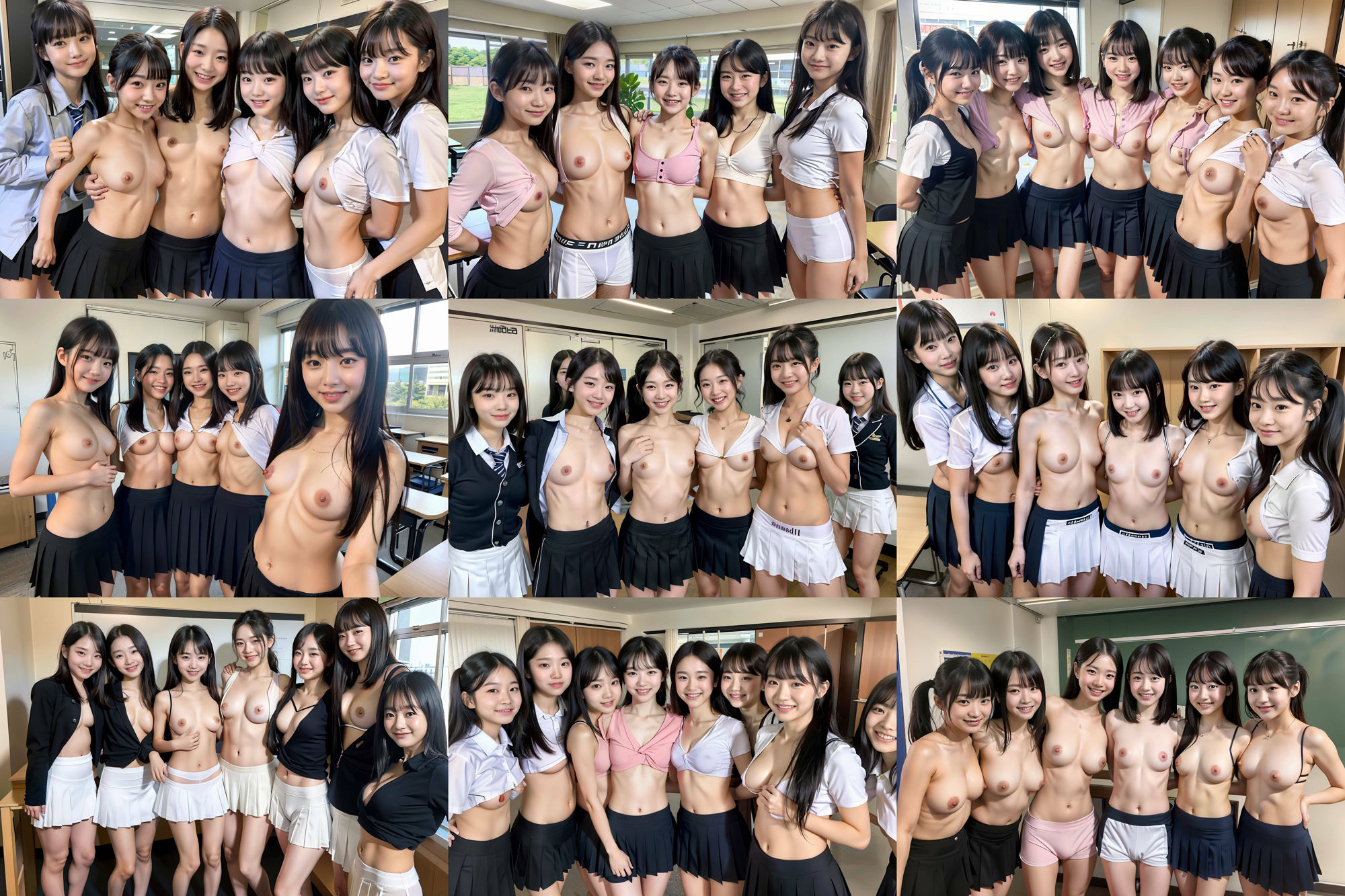 S級 制服美少女たち！！ 複数集合画像！ 265p！ サンプル5ページ目