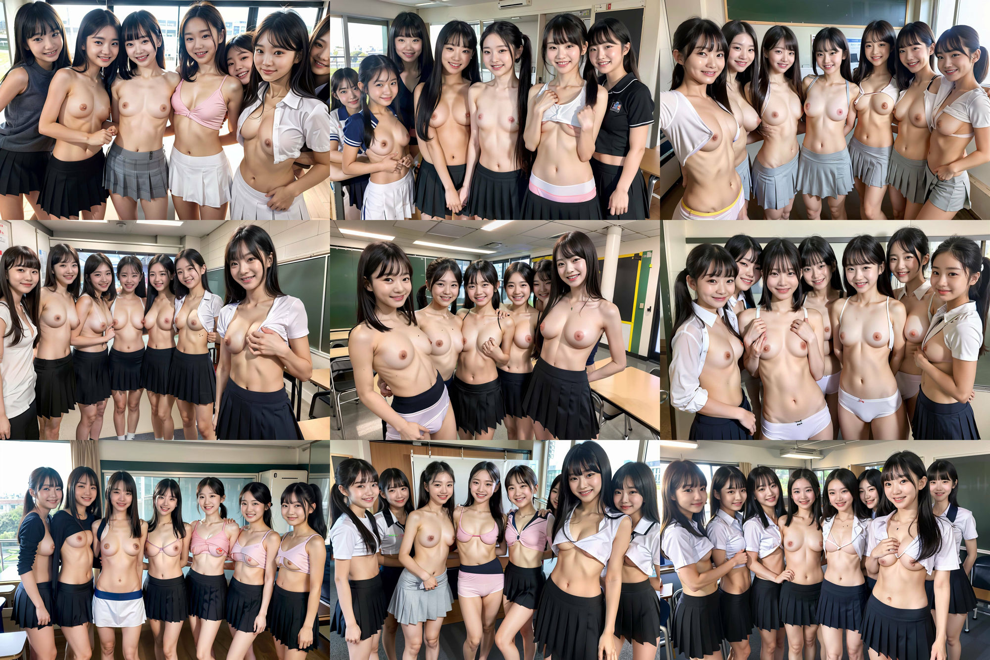 S級 制服美少女たち！！ 複数集合画像！ 265p！ サンプル6ページ目