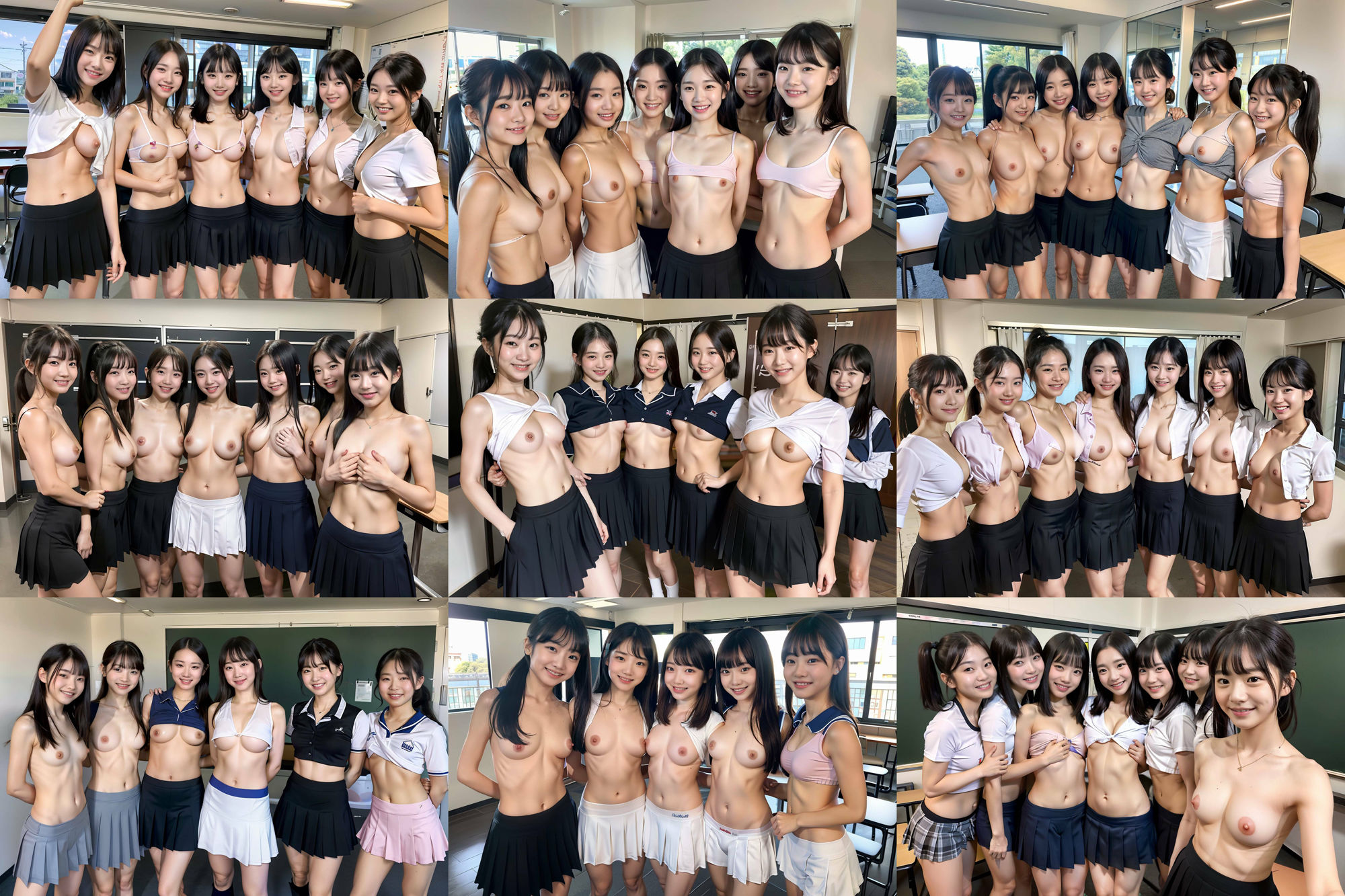 S級 制服美少女たち！！ 複数集合画像！ 265p！ サンプル7ページ目