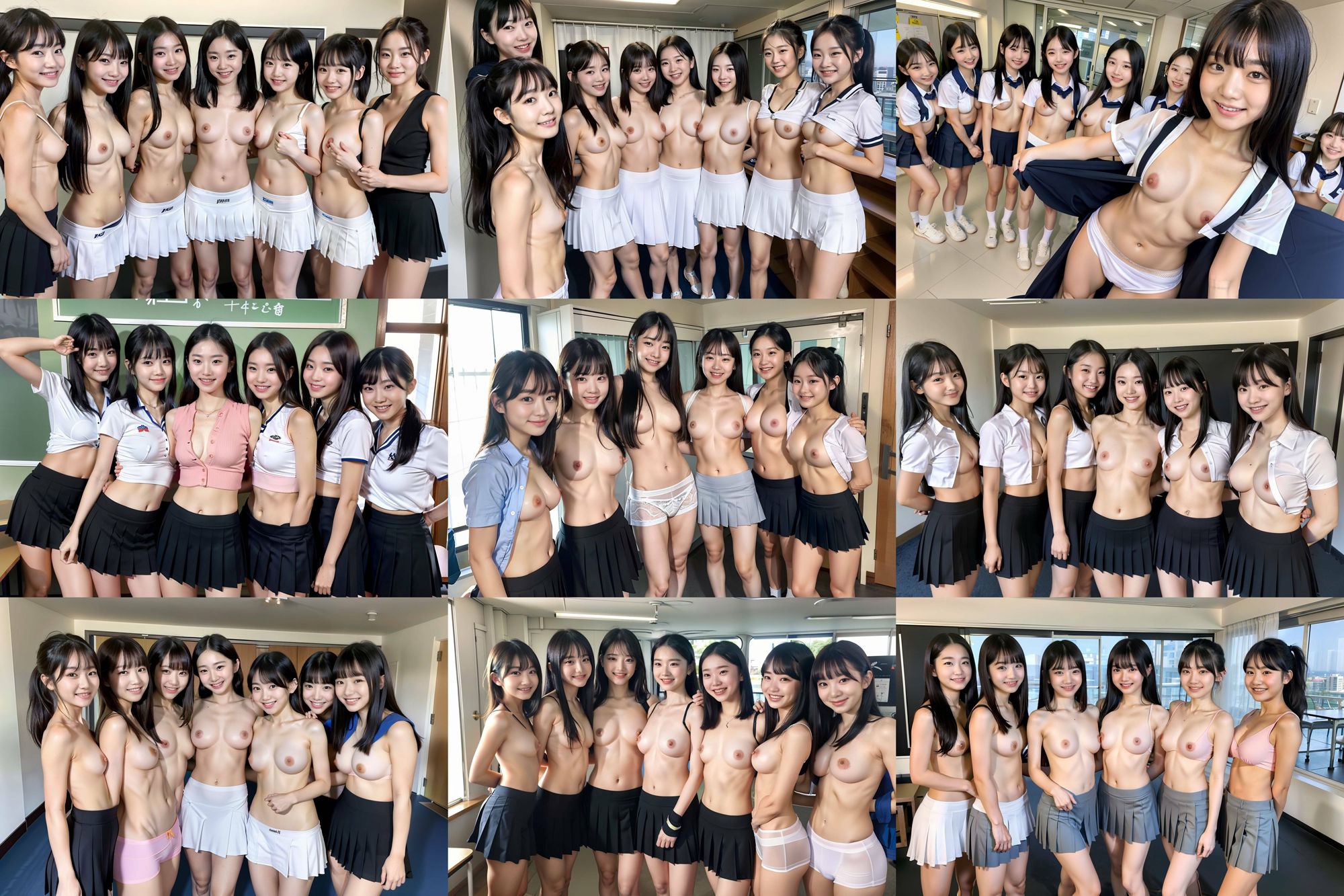S級 制服美少女たち！！ 複数集合画像！ 265p！ サンプル8ページ目