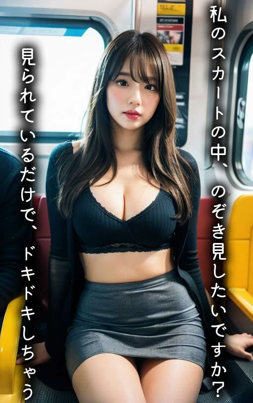 【痴女】電車のなかでパンチラしてくる人妻がH過ぎて我慢できない話（全295ページ）【高画質モデル】 サンプル3ページ目