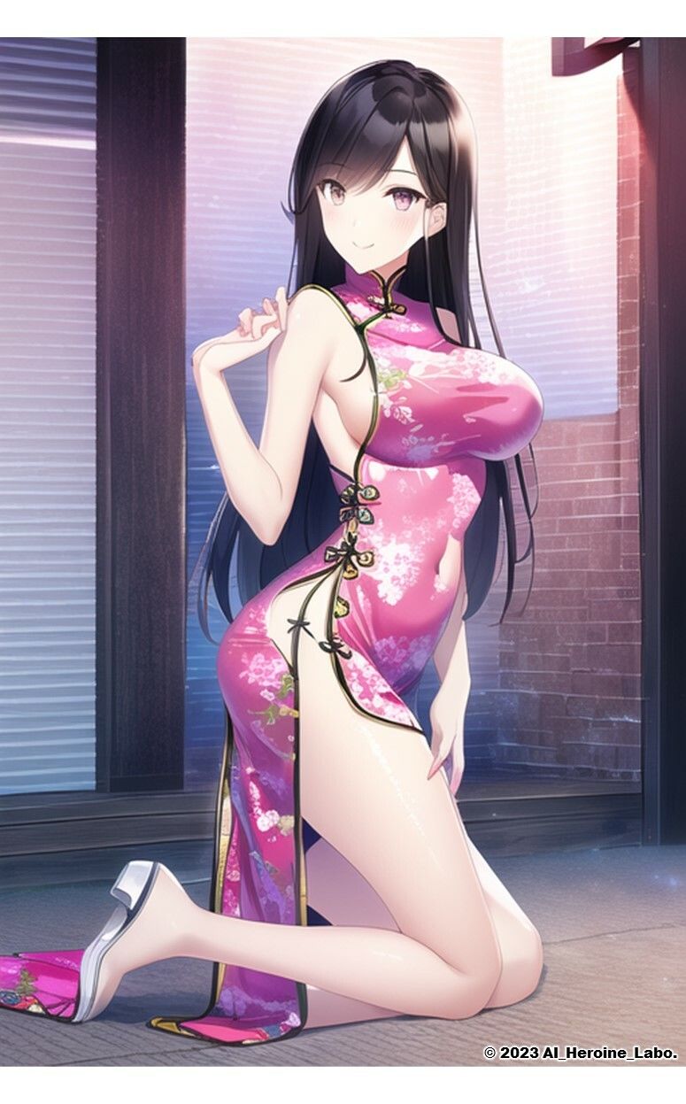 1つの呪文で生み出された100人のAI妄想美少女-28【中国4000年のえちチャイナドレス女子編】 サンプル4ページ目