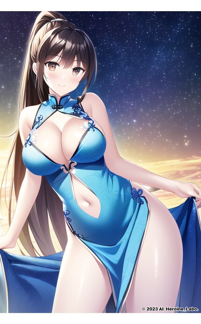 1つの呪文で生み出された100人のAI妄想美少女-28【中国4000年のえちチャイナドレス女子編】 サンプル8ページ目