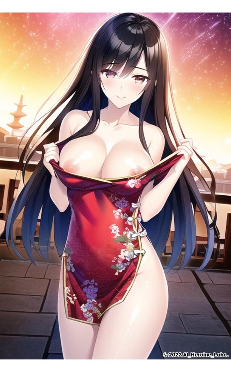1つの呪文で生み出された100人のAI妄想美少女-28【中国4000年のえちチャイナドレス女子編】 サンプル10ページ目