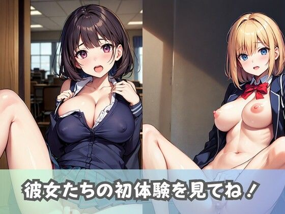 【爆乳処女JK】巨乳の女子校生が初めてのセックスに挑戦！きつきつおま◯こに中出しされて精子まみれ！ サンプル5ページ目