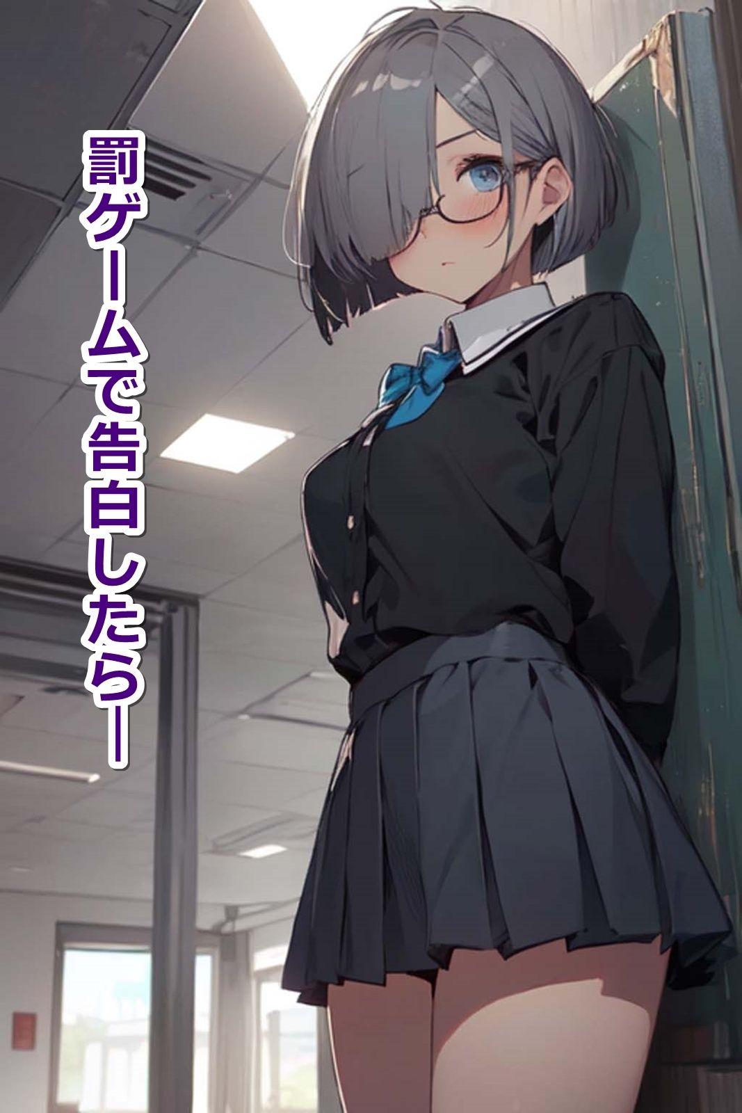 【即オチ2コマ】罰ゲームでクラスの目隠れ女子に告白したら、想像の100倍エロくて可愛すぎた件 サンプル2ページ目